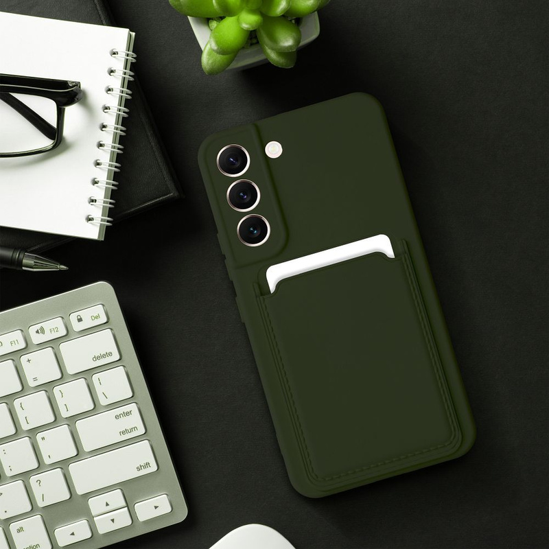 Futerał CARD CASE do SAMSUNG A35 5G zielony