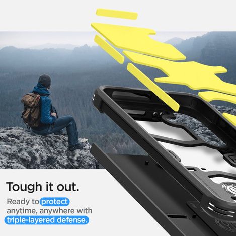 Spigen Tough Armor Hülle für Samsung Galaxy S24 – Schwarz