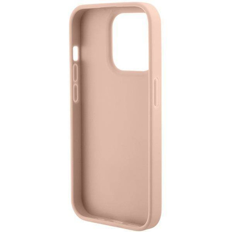 Guess nakładka do iPhone 15 Pro 6,1" GUHCP15LPCRTHCP różowe HC PU Croco Triangle Logo