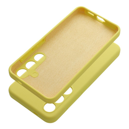 Futerał SILICONE 2mm do SAMSUNG A15 5G / A15 4G żółty