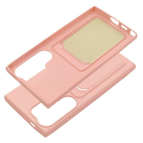 Futerał CARD CASE do SAMSUNG S24 Ultra różowy