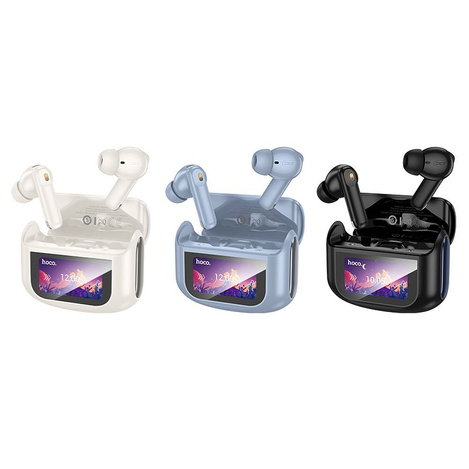 HOCO słuchawki bezprzewodowe bluetooth z ekranem dotykowym TWS ANC + ENC EQ21 czarne