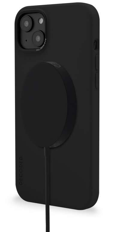 Decoded - Silicone Protective Case for iPhone 14 Plus Compatible with MagSafe (charcoal)