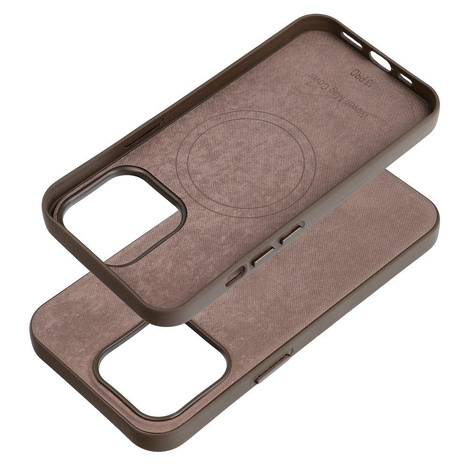 Woven Mag Cover kompatybilne z MagSafe do IPHONE 13 PRO jasny brązowy