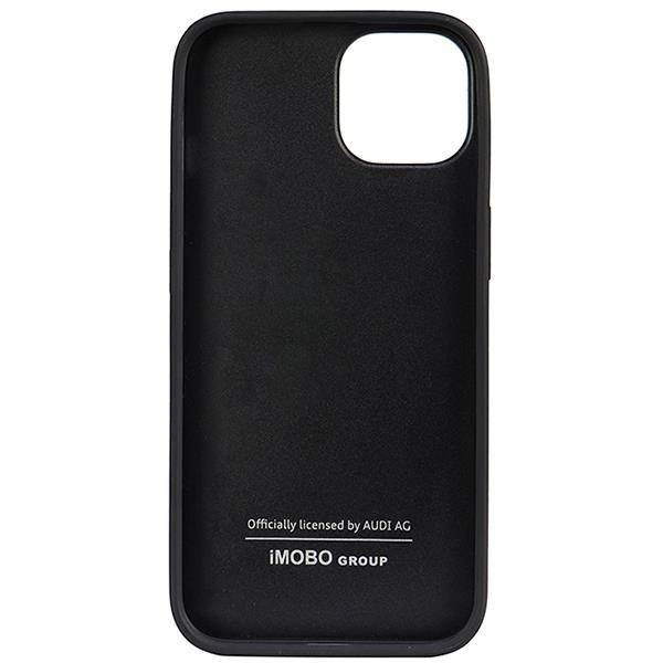 Audi Echtleder iPhone 14 6,1" schwarz/schwarz Hardcase AU-TPUPPCIP14-Q8/D1-BK