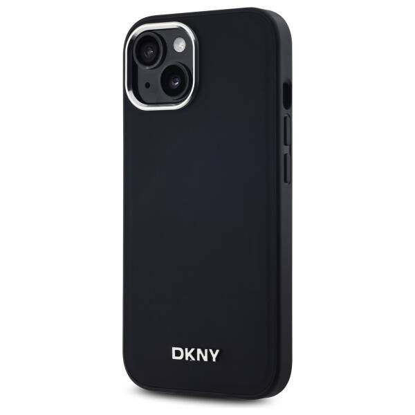 Original Case IPHONE 14 DKNY Hardcase Plain Logo MagSafe (DKHMP14SPSCMCLK) black