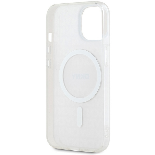 DKNY DKHMP15MHRHSEP iPhone 15 Plus / 14 Plus 6.7" różowy/pink hardcase IML Mono & Stripe MagSafe