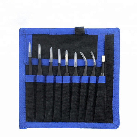 UF-TOOLS - Zestaw pincet ESD-9 (9szt.)