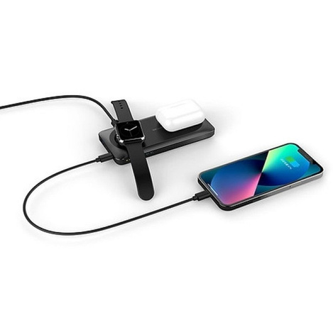 Bateria zewnętrzna (Powerbank) VEGER MagMulti - 10 000mAh LCD Quick Charge kompatybilny z MagSafe + ładuje Apple Watch PD 22,5W (W1156)