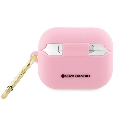 Hello Kitty Silikon 3D Kitty Head Hülle für AirPods Pro – Rosa
