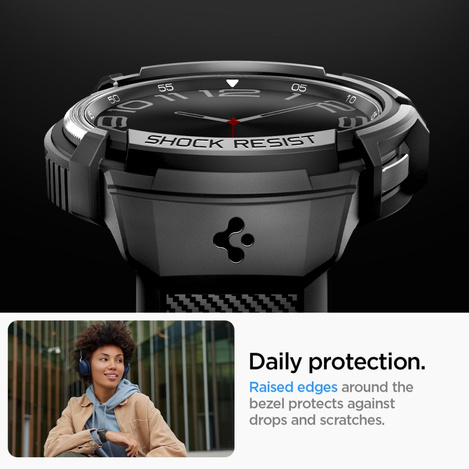 Spigen RUGGED ARMOR &quot;PRO&quot; GALAXY Watch 6 CLASSIC (47MM) MATTE BLACK