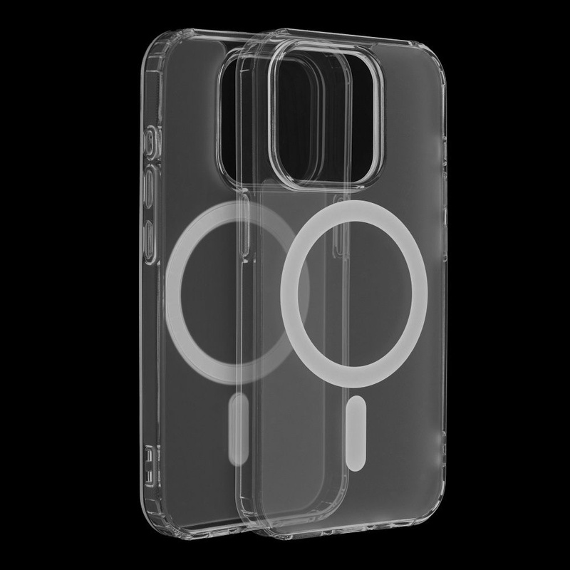 Futerał FROST MAG COVER kompatybilny z MagSafe do IPHONE 15 Pro transparentny
