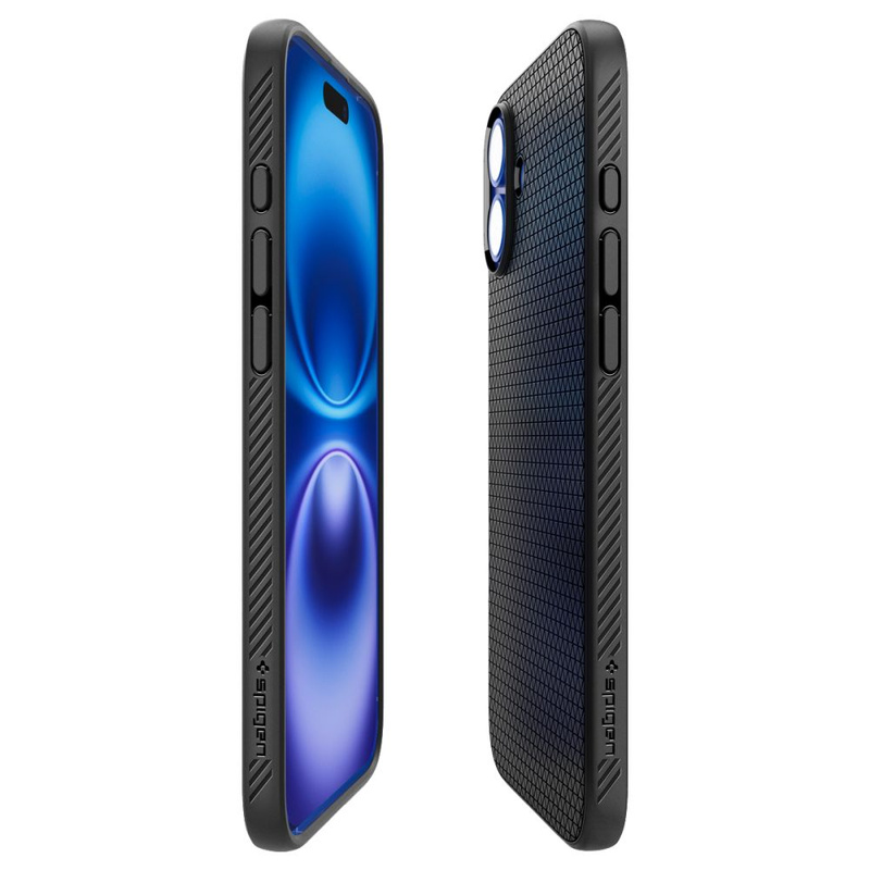 Spigen Liquid Air iPhone 16 Plus czarny/matte black ACS08066