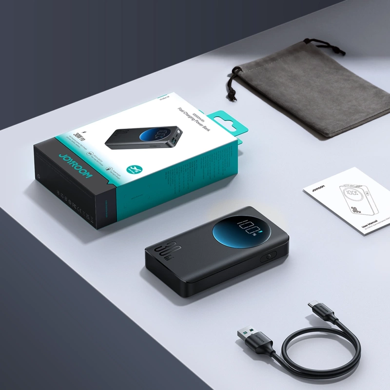 Joyroom Powerbank 10000mAh 30W schwarz (JR-PBF01)