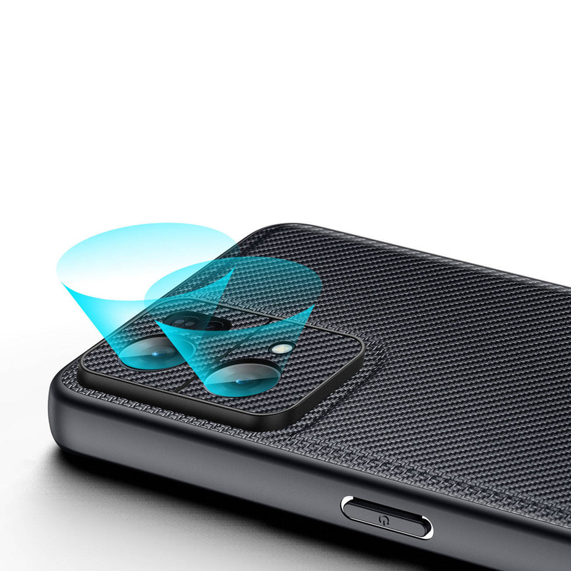 Dux Ducis Fino Hülle mit Nylonmaterial bezogen Oppo Reno7 Pro 5G schwarz