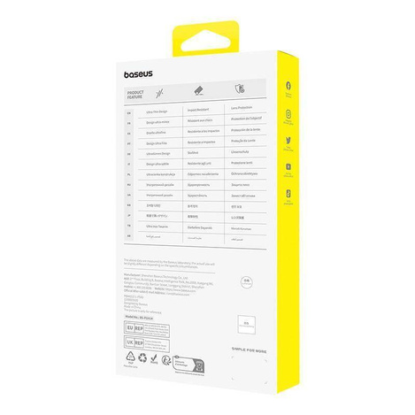 Etui APPLE IPHONE 15 PLUS Baseus OS-Lucent Series transparentne