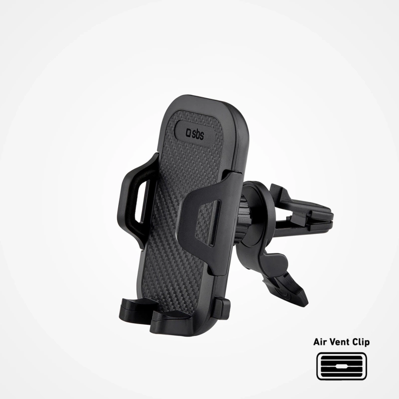 SBS TEHWSUPCLIPSTG smartphone holder for air vent, with reinforced jaws - black