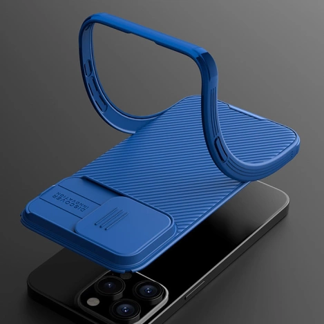 Nillkin CamShield Pro Magnetic Case for iPhone 15 Pro Max with Camera Protector - Blue