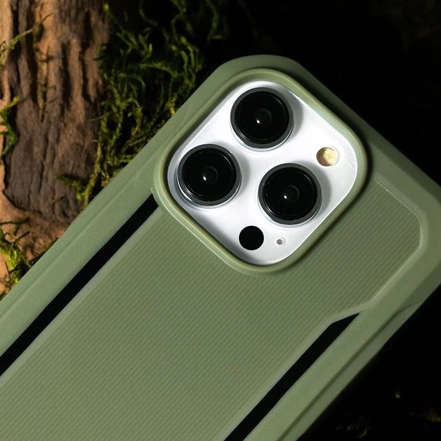 Raptic X-Doria Fort Case iPhone 14 Pro mit gepanzerter blauer MagSafe-Hülle
