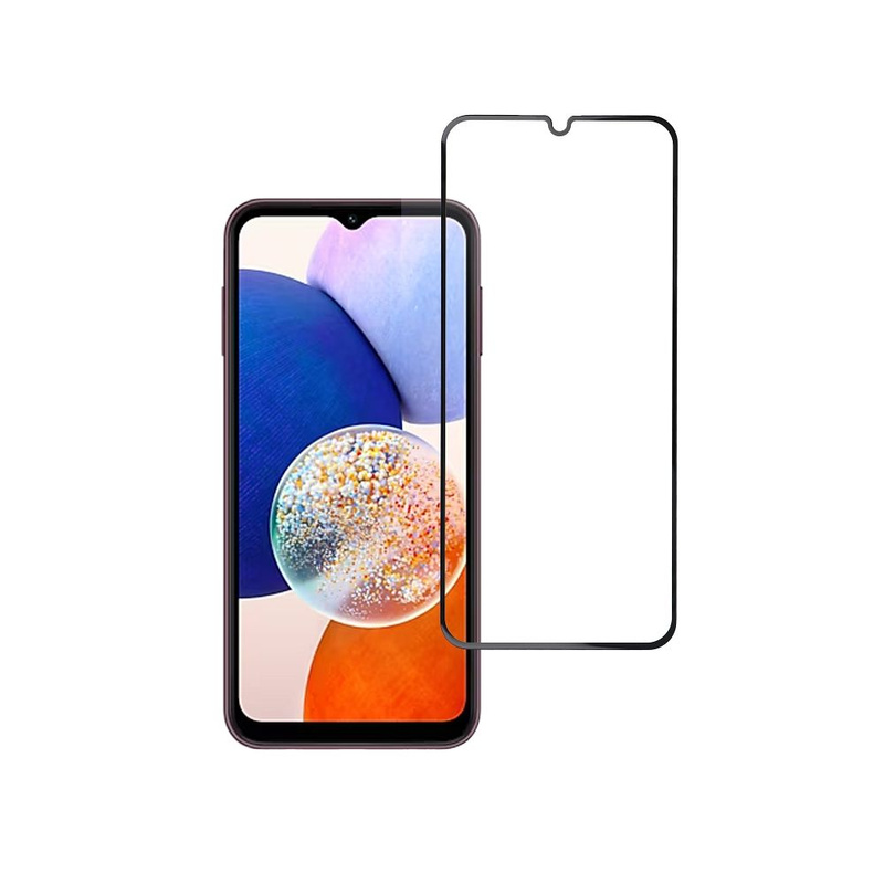 Szkło hartowane Blue Star 5D - do Samsung A14 5G (full glue/case friendly) - czarny