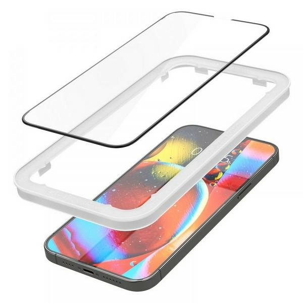 Spigen szkło hartowane ALM Glass FC 2-pack do iPhone 13 / 13 Pro czarne