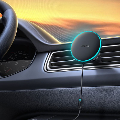 MagSafe 15W USB C 25W Baseus CW01 induktives Autoladegerät - Schwarz
