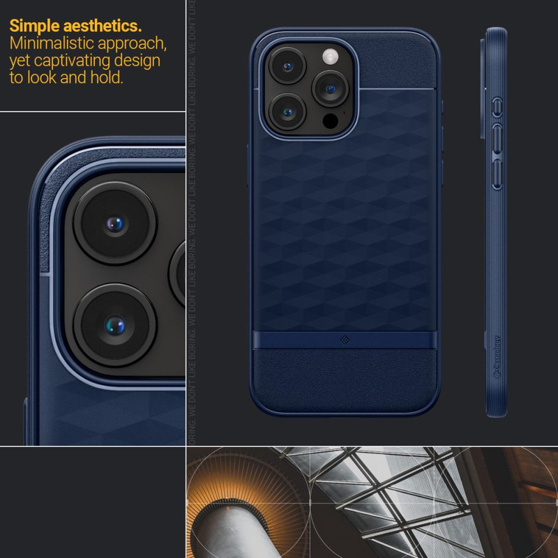 Case APPLE IPHONE 15 PRO MAX Caselogy Parallax Mag MagSafe navy blue