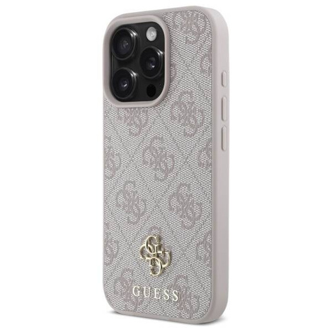 GUESS futerał do IPHONE 16 Pro Max kompatybilny z MagSafe GUHMP16XP4SM4MP (PU 4G Small and Classic) pink