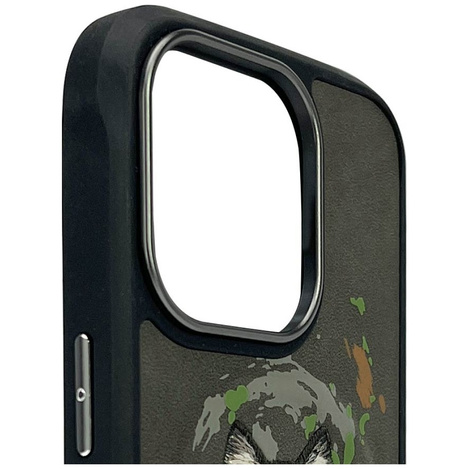 Etui Nimmy Wilk MagSafe do iPhone 16 Pro  ciemnoszary