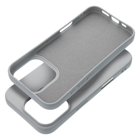 Futerał SILICONE MAG COVER (big hole) kompatybilny z MagSafe do IPHONE 16 Pro tytanowy