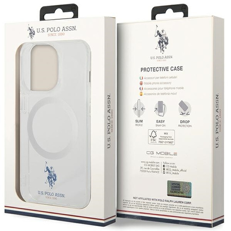 US Polo USHMP15LUCIT iPhone 15 Pro 6,1" transparente MagSafe-Kollektion
