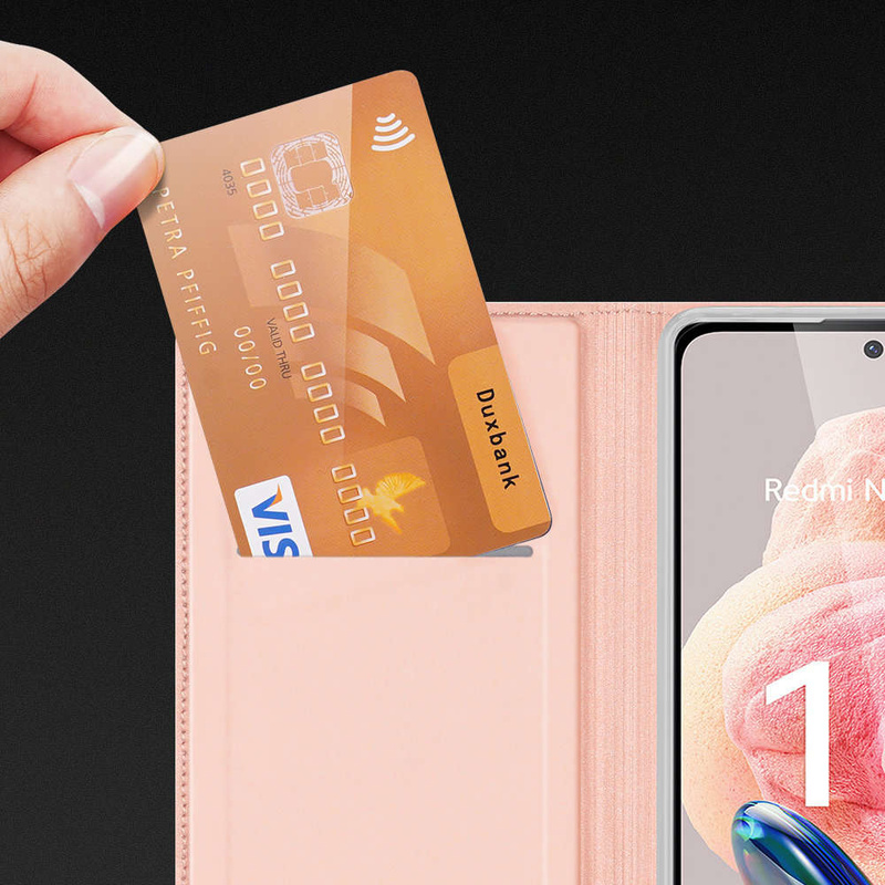Dux Ducis Skin Pro Hülle für Xiaomi Redmi Note 12 Flip Card Wallet Stand Blau