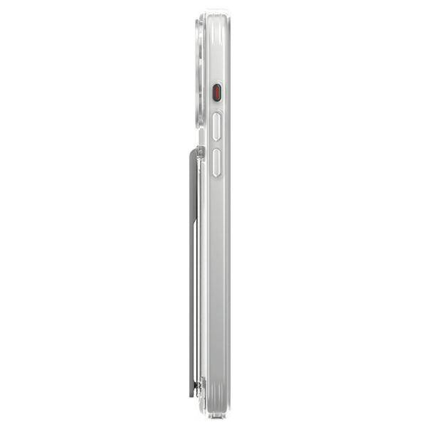Etui APPLE IPHONE 15 PRO MAX UNIQ Heldro Mount with Stand transparentne