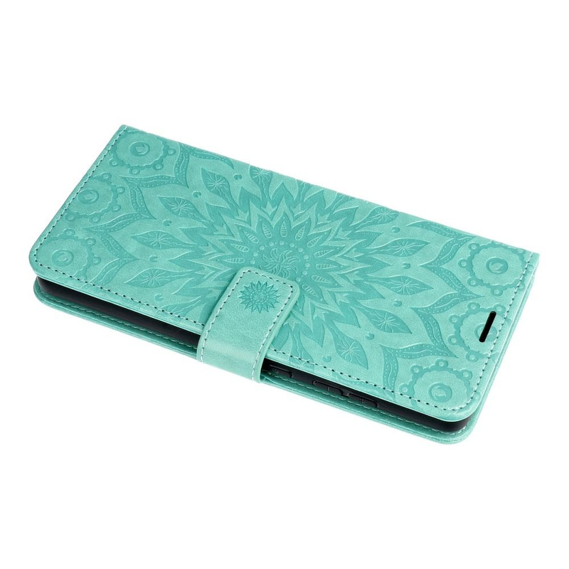 Kabura MEZZO Book do SAMSUNG S21 mandala zielony