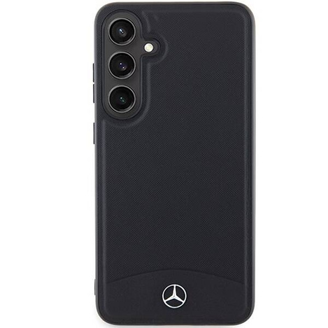 Oryginalne Etui MERCEDES hardcase Leather Textured & Plain MagSafe MEHMS24M23RBARK do Samsung Galaxy S24 Plus Czarny