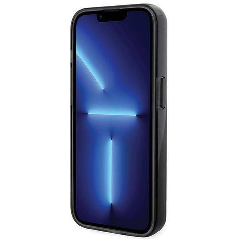 Karl Lagerfeld KLHMP15LHMRSKCK iPhone 15 Pro 6,1&quot; schwarz/schwarz Hardcase Ringständer Karl&amp;Choupette MagSafe