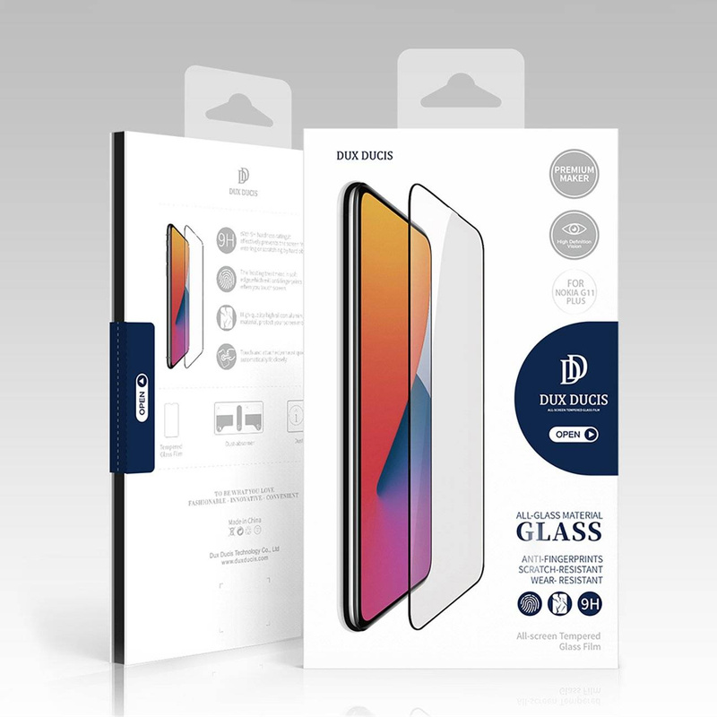 Dux Ducis 10D Tempered Glass Gehärtetes Glas für Nokia G11 Plus 9H mit schwarzem Rahmen
