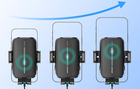 Joyroom car holder with wireless charger 15W for cockpit dashboard black (JR-ZS245)