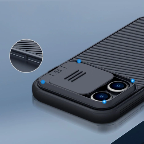 Nillkin CamShield Pro Magnetic Case iPhone 14 Pro Max Cover Camera Protector Blue (with MagSafe)