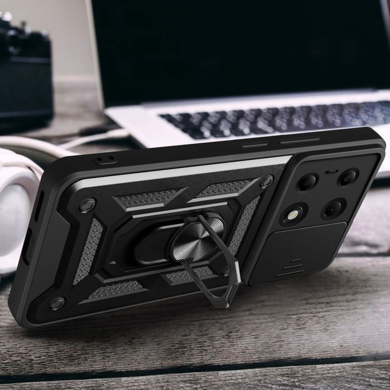 Etui Tech-Protect CamShield Pro na Xiaomi Redmi Note 13 Pro 4G / LTE / Poco M6 Pro 4G / LTE - czarne
