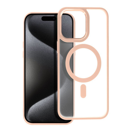 Futerał Matte Mag Cover kompatybilny z MagSafe do IPHONE 15 PRO MAX różowy
