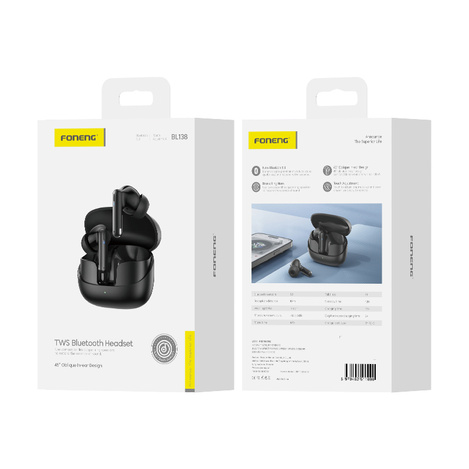 Foneng Słuchawki Bluetooth TWS BL138 czarne