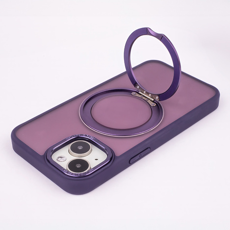 Nakładka Mag Ring Rotating do iPhone 12 / 12 Pro 6,1&quot; fioletowy