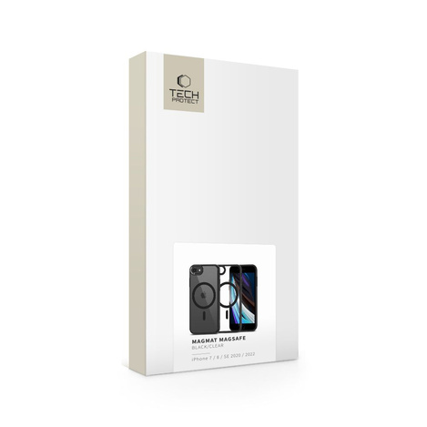 Etui IPHONE SE 2022 / SE 2020 / 7 / 8 Tech-Protect Magmat MagSafe transparentne czarne