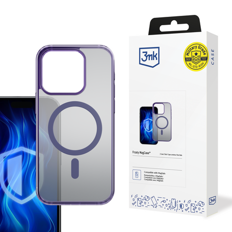 3MK Frosty MagCase iPhone 16 Pro fioletowy/purple