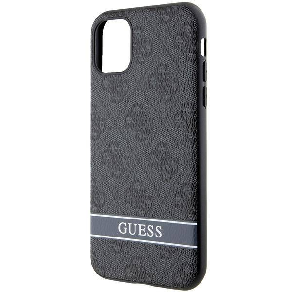 Guess GUHCN61P4SNK iPhone 11 / Xr grey/grey hardcase 4G Stripe
