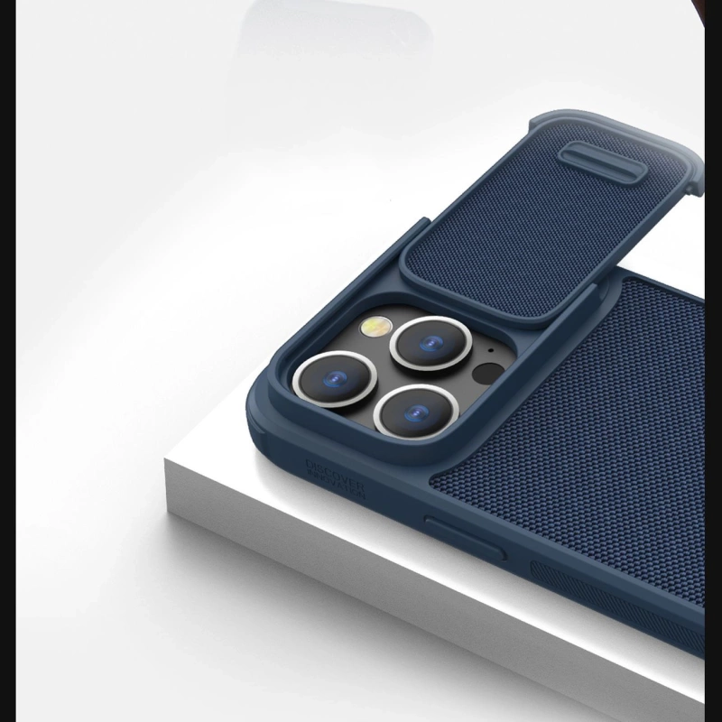 Nillkin Textured S Case iPhone 14 Pro Max case with camera cover black