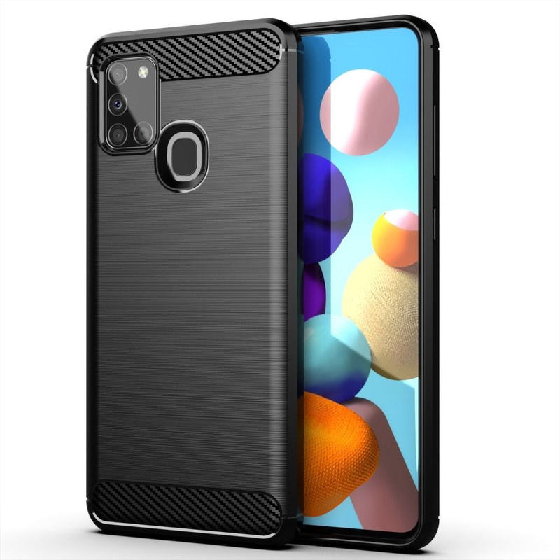 Futerał CARBON do SAMSUNG Galaxy A21S czarny