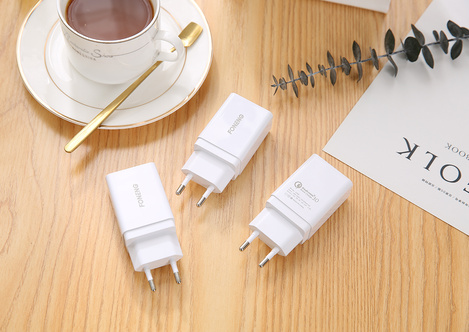 Foneng Ładowarka sieciowa K300 - USB - 18W 3A biała