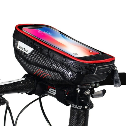 Uchwyt rowerowy / torba z pokrowcem na kierownice, na zamek WILDMAN E1 1L 4" - 7"